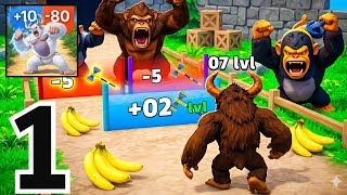 🦍Ape Runner Evolution Gameplay Walkthrough Part 1 - Monkey to Gorilla (Android/iOS) screenshot 3