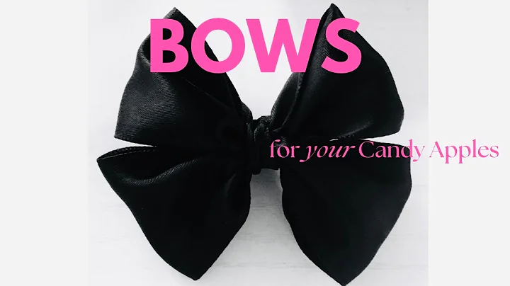 How to Tie a Bow for Your Candy Apples and Treats