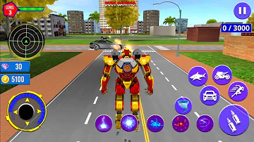 Shark Robot Car Game - Tornado Robot Bike Games 3D - Android Gameplay
