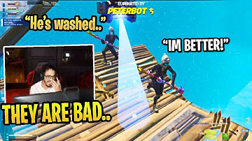 FAZE SWAY *CHALLENGED* by REET + PETERBOT in 3v3 Then This Happened! (Fortnite)