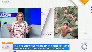 Hoje Em Dia: Fã Encontra Cauã Reymond Em Cachoeira E Reação Dela Viraliza