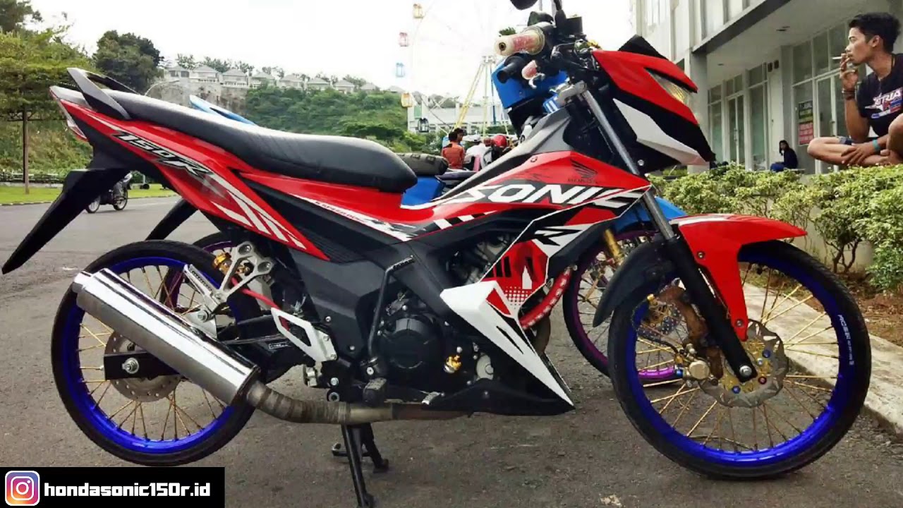 Modifikasi Motor Sonic Pelek Jari Jari Arena Modifikasi