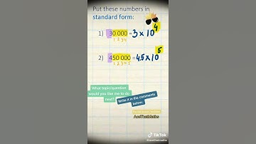 1. STANDARD FORM / SCIENTIFIC NOTATION | simple introduction | GCSE Maths Revision Flashcard TikTok