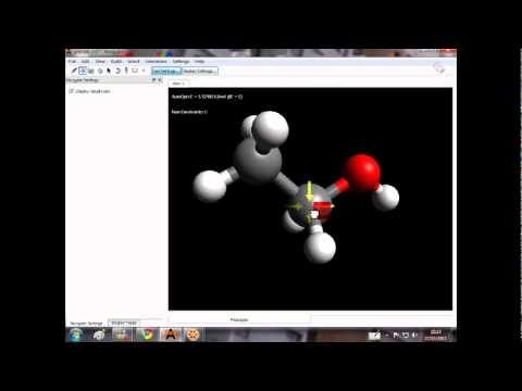 Estrutura da Molcula de etanol lcool 3D