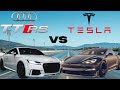 RACING MY AUDI TTRS AGAINST A TESLA AND RIVAL SPORTS CARS!
