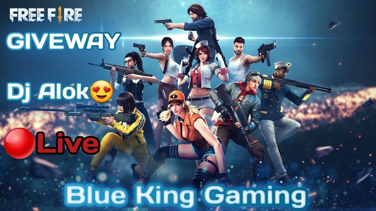 Free Fire Live Match With Blue King Gaming ||Giveway Dj ...
