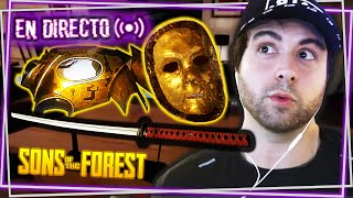 🔴Traje de oro y KATANA! en Sons Of The Forest (DIFÍCIL) #DIA4