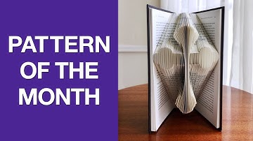 Book Folding Pattern of the Month for April: the Cross | Easter Book Art | Christian Holiday Crafts