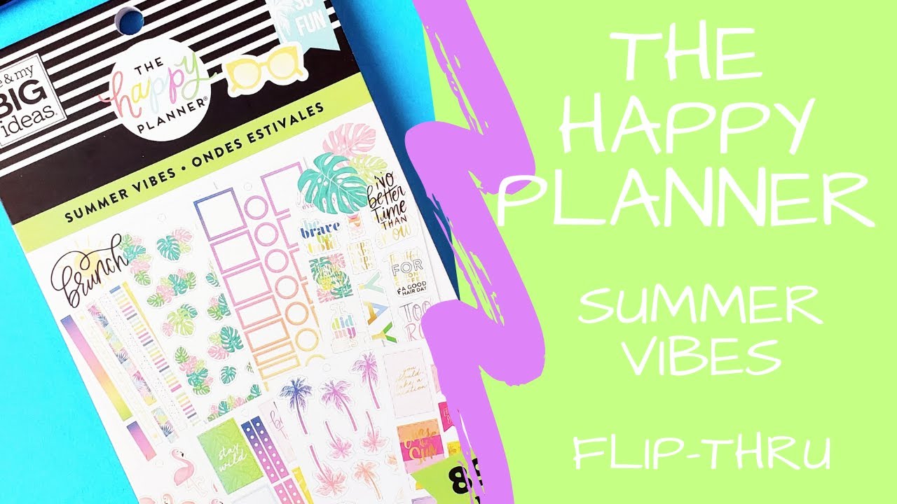Summer Vibes | Sticker Book Flip-Thru | 2020 Back to Class Happy Planner Release