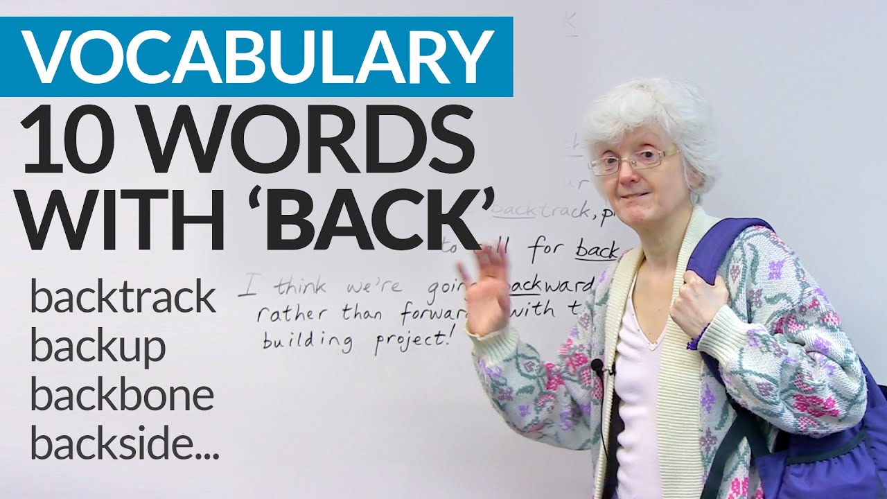 ⁣Vocabulary: Learn 10 words that come from "BACK"