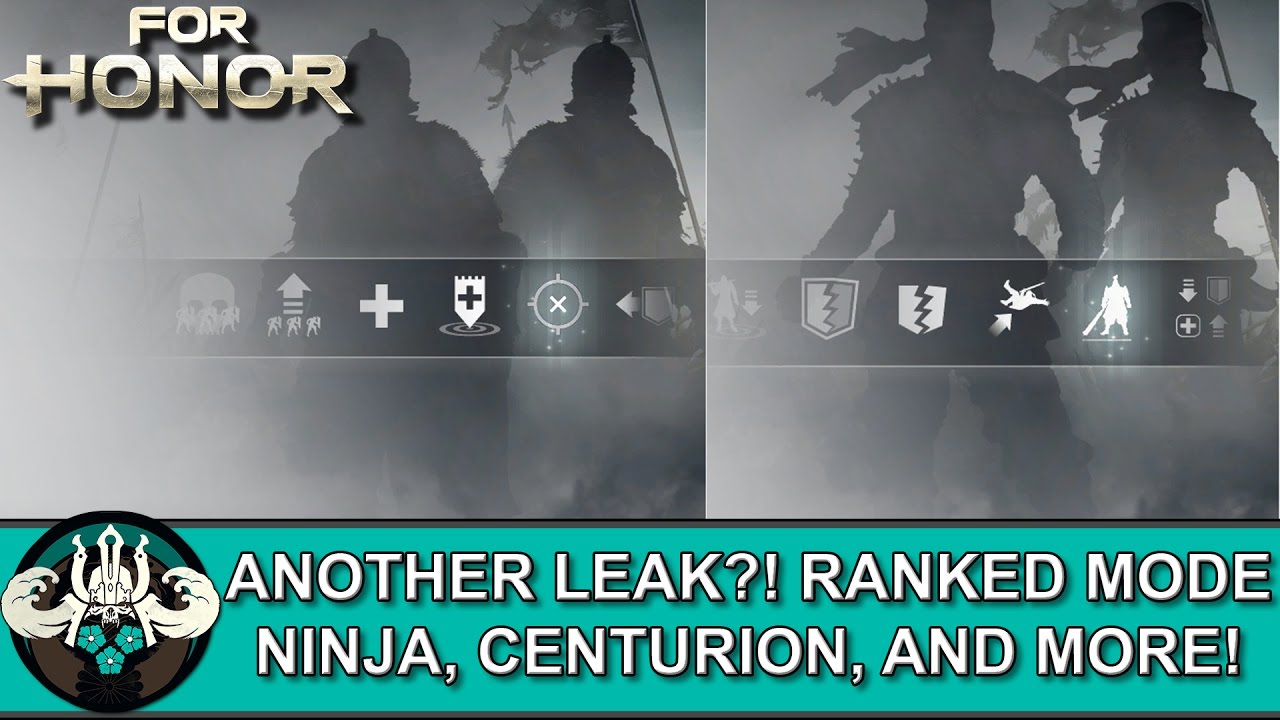 FOR HONOR 👹Leaked RANKED MODE, MORE SHINOBI & CENTURION INFO from Patch 1.05 Datamine