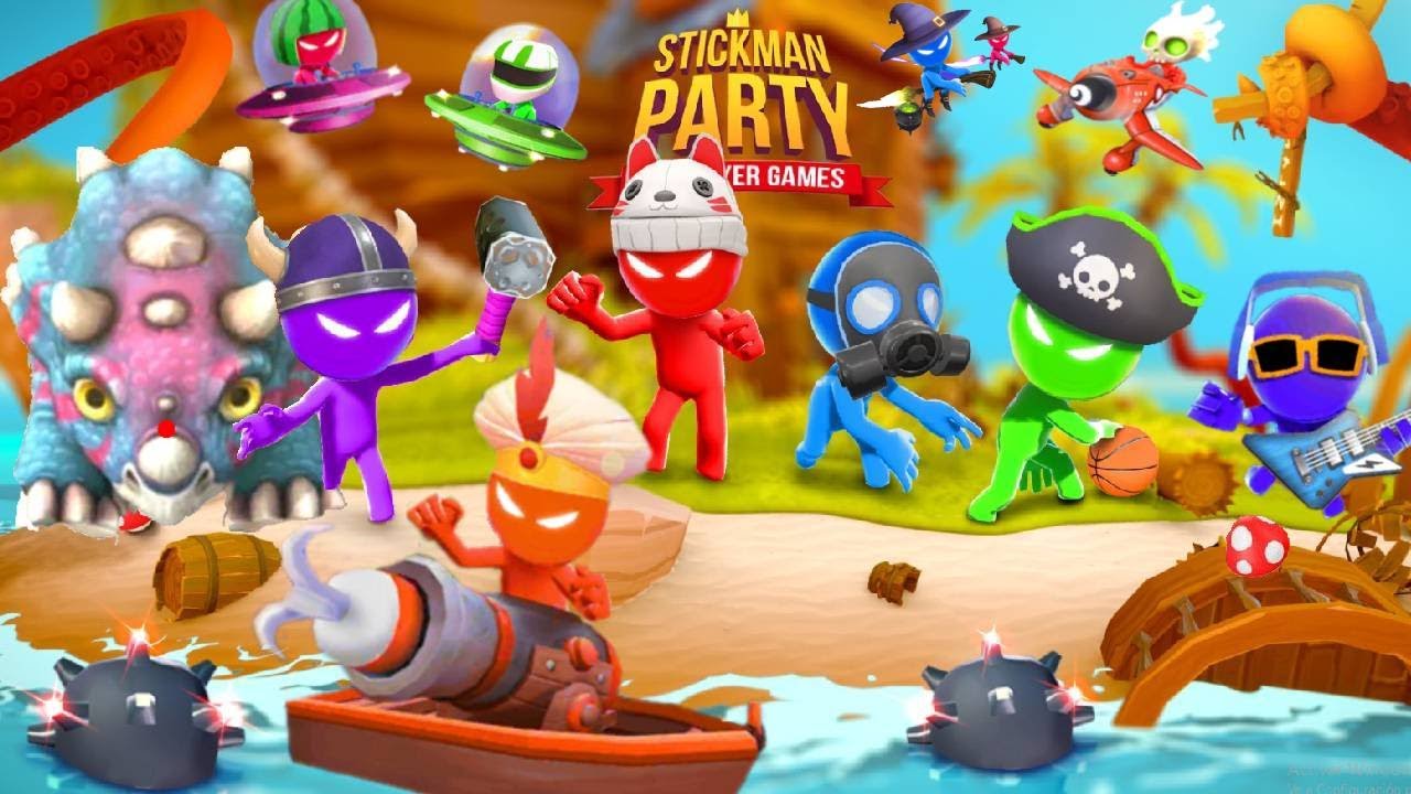 Stickman Party Games: 1 2 3 4 Player Mini Games App Trends 2023