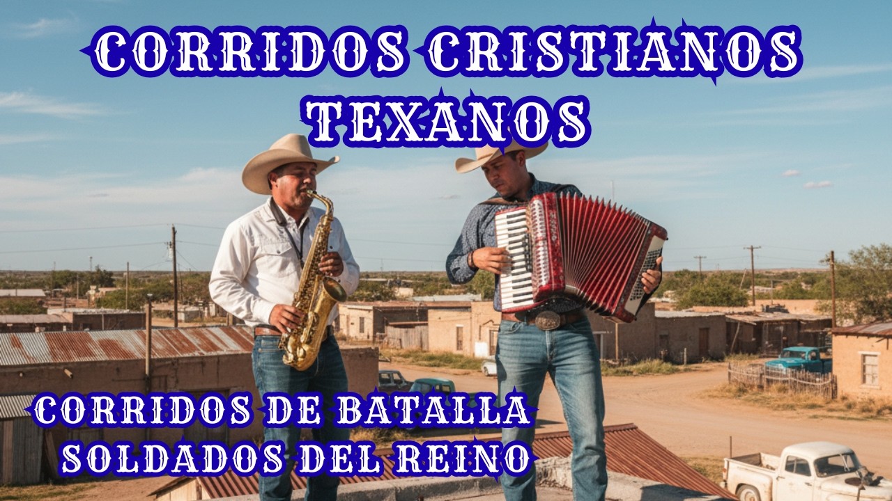 CORRIDOS CRISTIANOS TEXANOS CON ACORDEÓN Y SAXOFÓN ESTILO TEJANO Y NORTEÑO V13