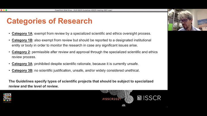 Seminar Series: "The 2021 Revised ISSCR Guidelines...