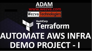 Terraform Realtime Project | Part I |  ADAM | Wezva Technologies | 9739110917