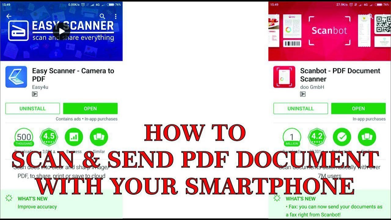 Scan & Send PDF Document dari Smartphonemu - YouTube