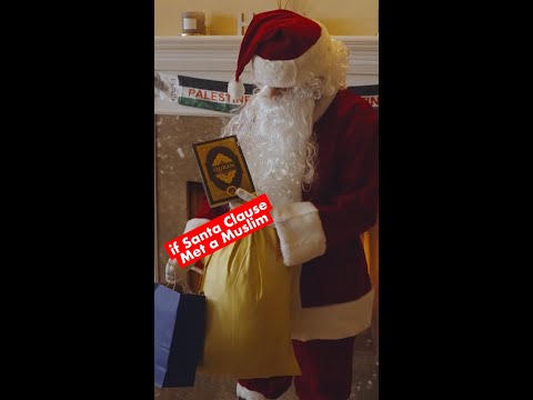 Santa Claus Meets a Muslim! 🎅🏽 #shorts