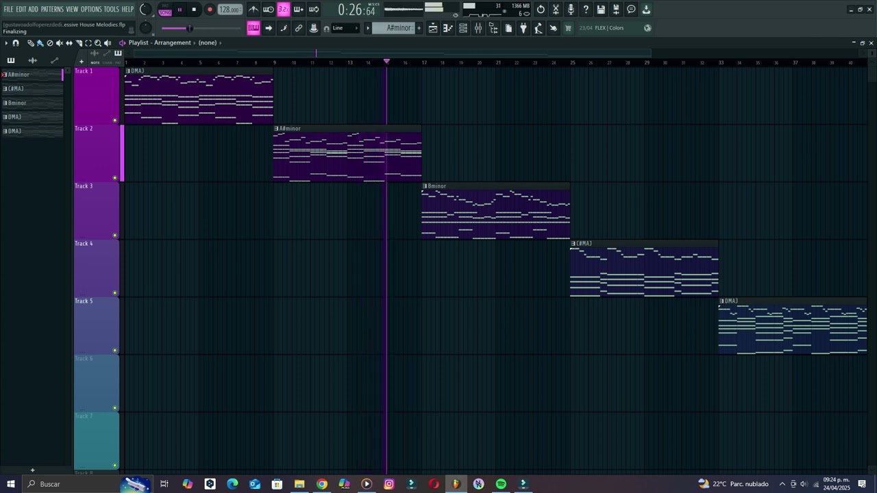 5 Progressive House Melodies FREE FLP