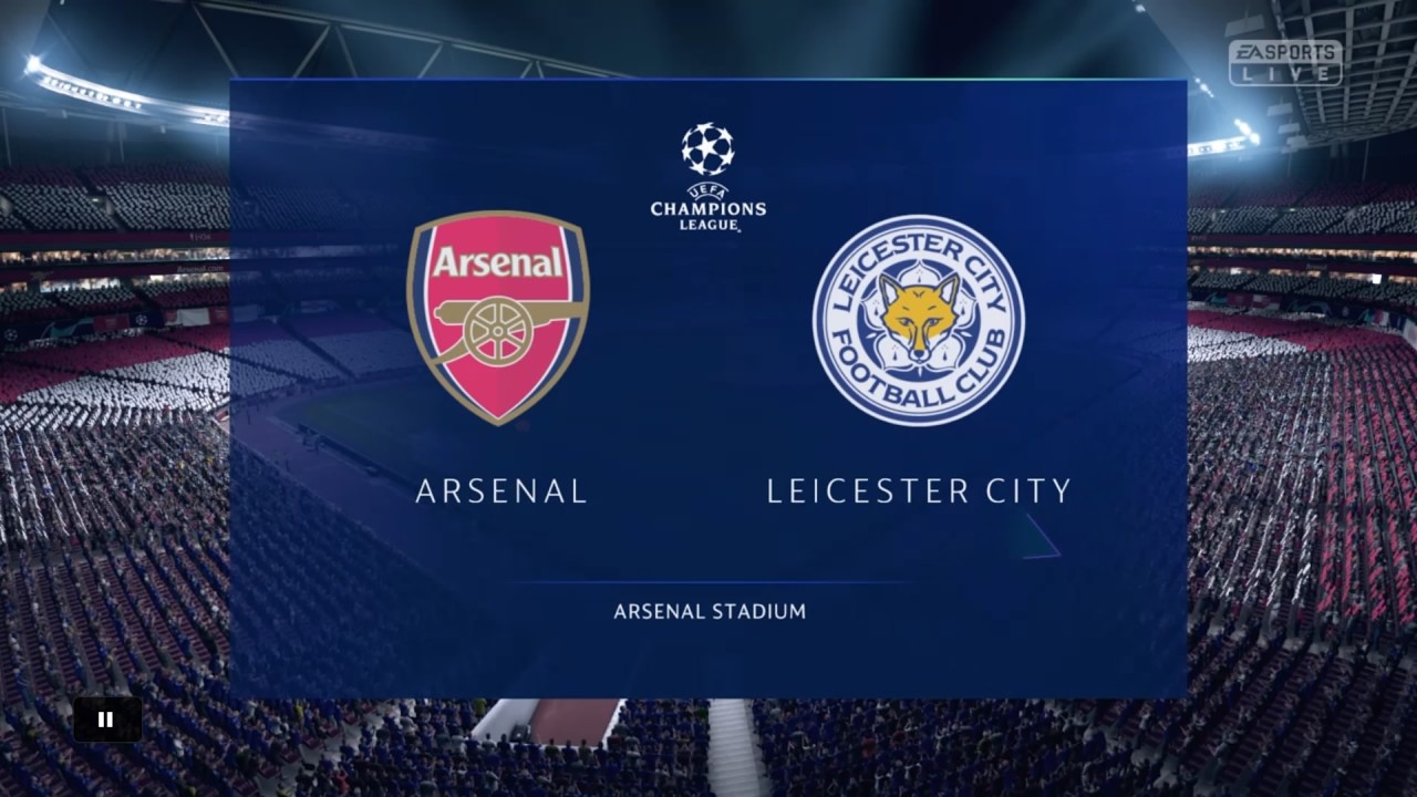FIFA 19 ARSENAL VS LEICESTER CITY  GAMEPLAY WALKTHROUGH CHAMPION LEAGUE GROUP STAGE 1080/60HZ PS4