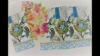 Using Napkins in Junk Journals Series Part 4 (Napkins as Pages in Junk Journals)