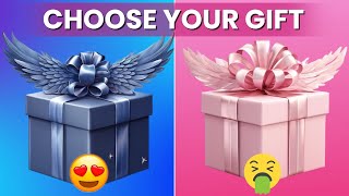 Choose your gift 🎁💝🤮| 2 gift box challenge| Blue & Pink #giftboxchallenge #chooseyourgift