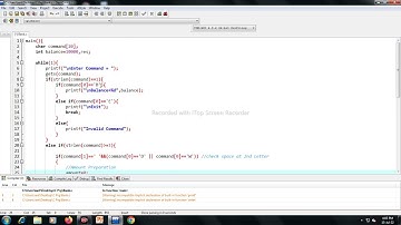 Program085 | C Language | Balance | Deposit | Withdraw | Bank
