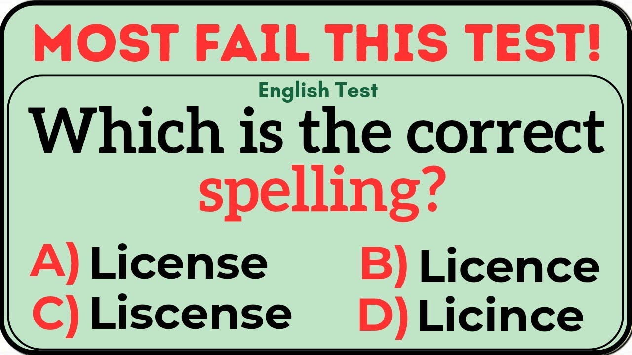 You’ll Fail This Spelling Quiz 😅 | Only Geniuses Get 30/30!