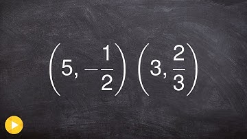 Find the slope between two points with fractions