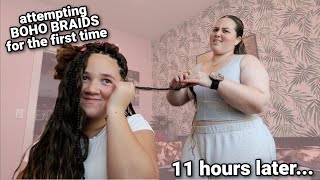 Marshall's Haul & Giving Nahla Boho Braids!