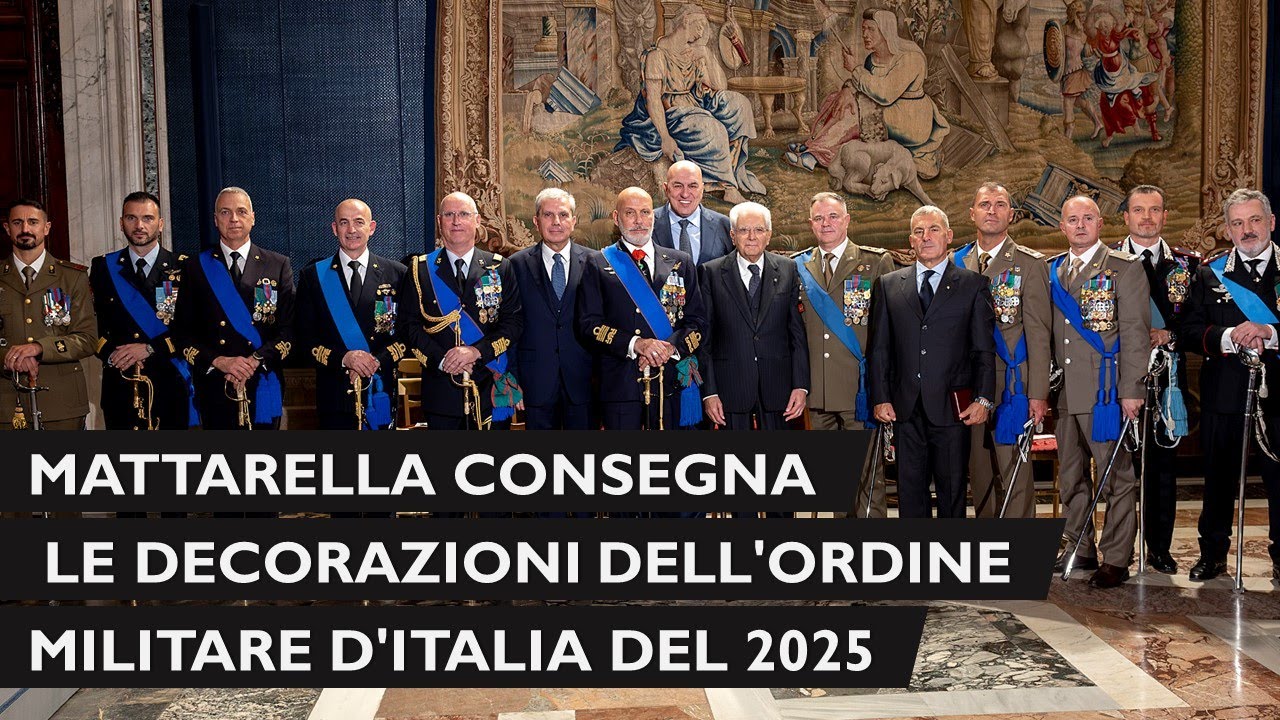 Cerimonia di consegna delle decorazioni dell'Ordine Militare d'Italia conferite nel 2025