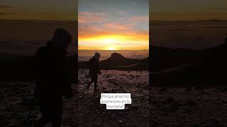 porque amas los amaneceres en la montaña ?