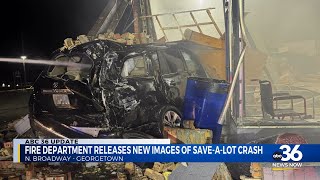Fire department releases new images of Save-a-Lot crash