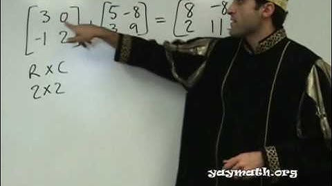 Algebra 2 - Intro to Matrices