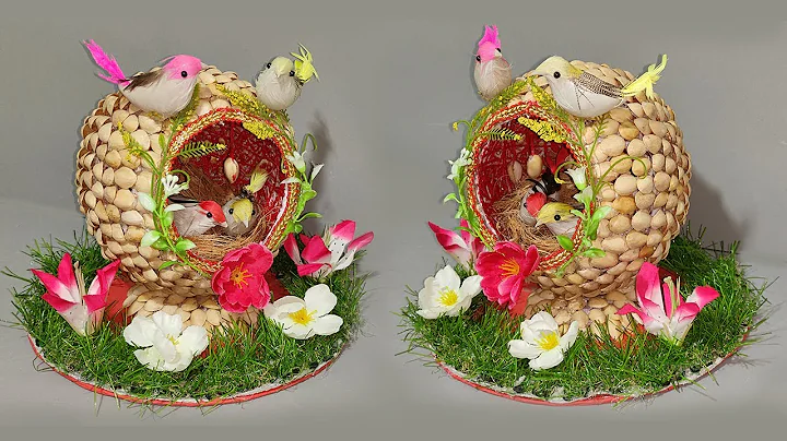 DIY Birds House With Pista Shell | DIY Birds Nest | Room Decoration Idea | DIY Pista Shell Crafts