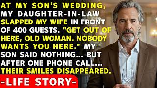 At My Son’s Wedding, My Daughter In Law Slapped My Wife And Said, “Get Out, Nobody Wants You H