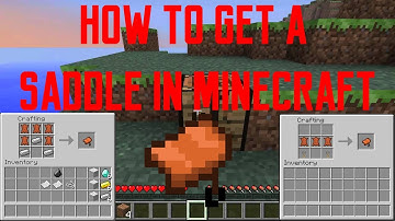 HOW TO MAKE A SADDLE IN MINECRAFT - Minecraft 1.17 - NEWEST AND FASTEST WAY