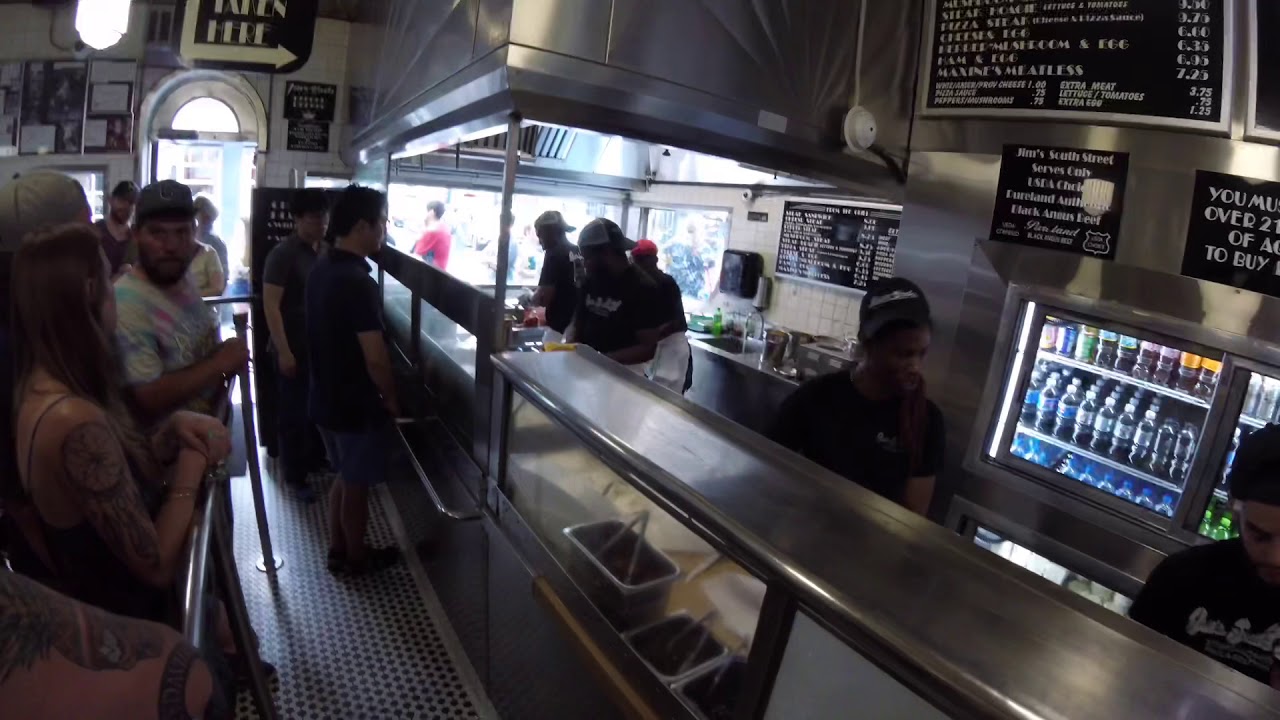 Philadelphia Best Cheesesteak Jim’s Steaks South Street USA YouTube