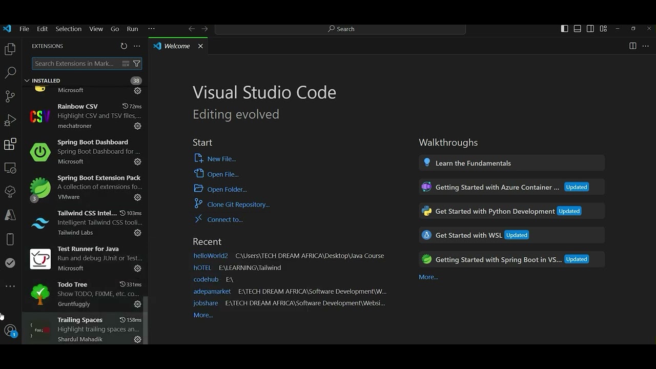 First java program in vs code youtube