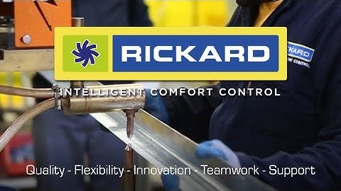 Rickard Air Diffusion - Quality, Flexibility, Innovation, Teamwork, Support.
