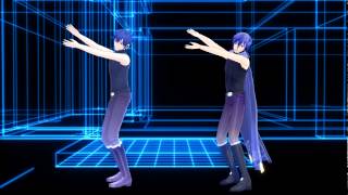 [MikuMikuDance]Glide covered by KAITO V3[hzeo model / biyo model]