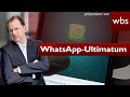 Heftiges WhatsApp-Ultimatum: AGB zustimmen oder Sperre | Anwalt Christian Solmecke