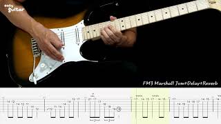 Easy Canon Rock Guitar Lesson With Tab (Slow tempo) chords sheet
