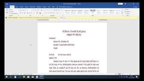[Solved] Hindi Font Problem in MS Word