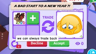 THEY UNFRIENDED ME & DIDN'T DO TRADE BACK  BIG LOSE FOR NEON BAT DRAGON?!  Adopt Me  Roblox