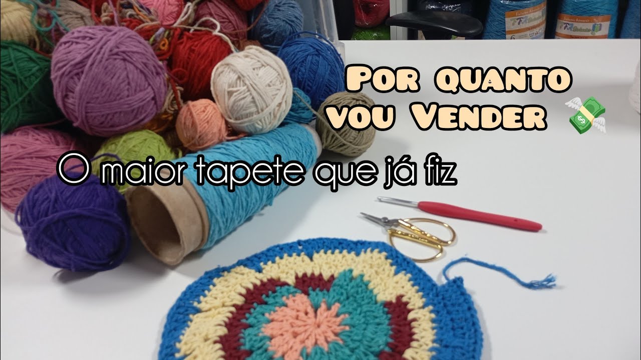 GIGANTE tapete de sala #sobrandoelucrando #Atrasdamoedacomassobras