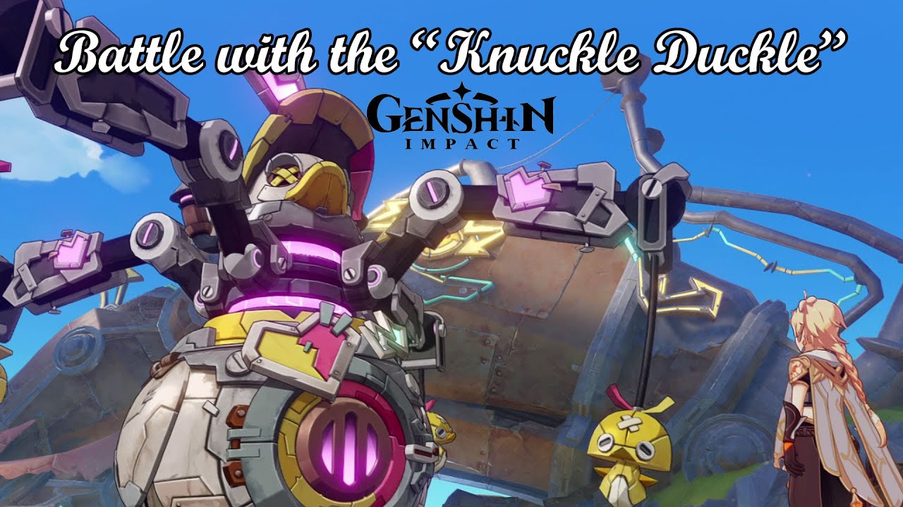 Battle with the "Knuckle Duckle" (Genshin Impact)