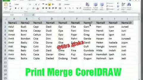 Print Merge CorelDRAW