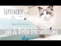 Gus & Bella Box SEPTEMBER 2020 unboxing | Ragdolls Pixie and Bluebell