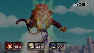 Super Smash Flash 2 v0.9b - SSJ4 Gogeta Gameplay (MOD)