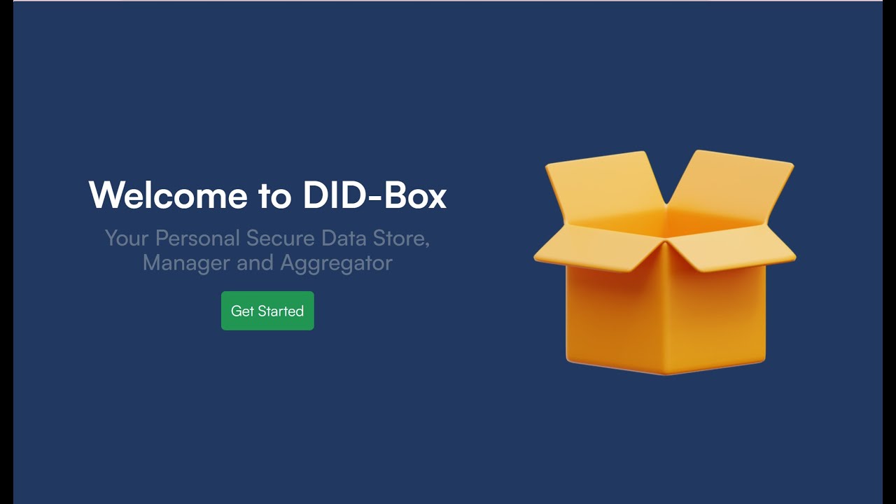 DID Box - Decentralized Personal Data Store - YouTube